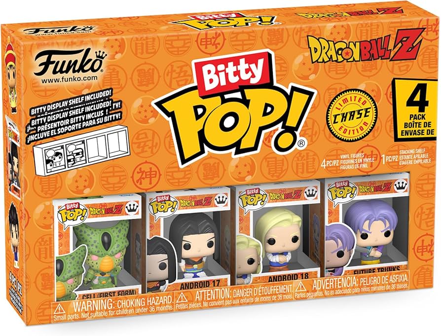 Amazon.com: Funko Pop! Bitty: Dragon Ball Z 4PK - Cell (First Form