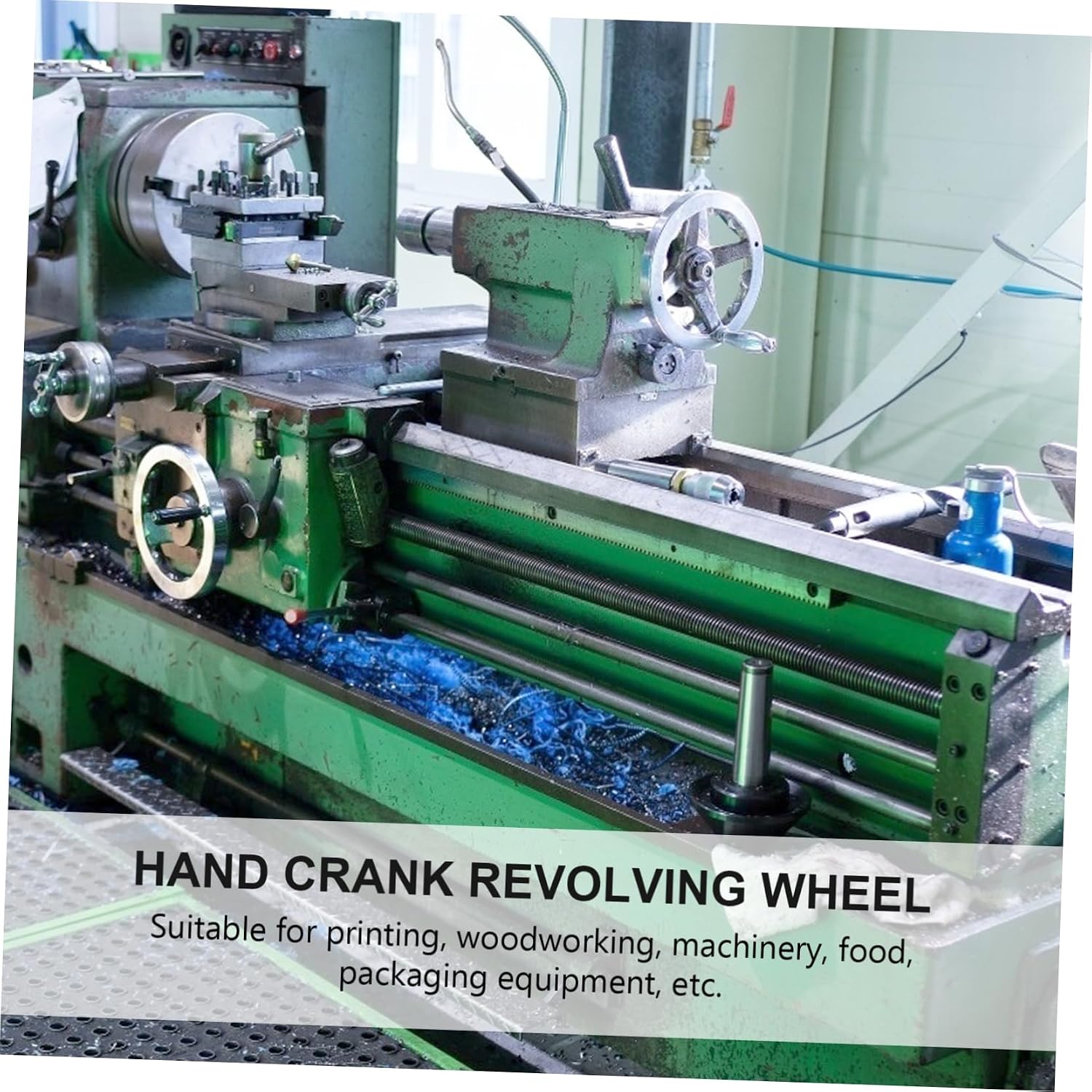 ULTECHNOVO Round Hand Wheel Revolving Handle Easy to Install Disassemble Wheel for Machinery Woodworking and Food Equipment High Strength and Temperature Resistant Hand