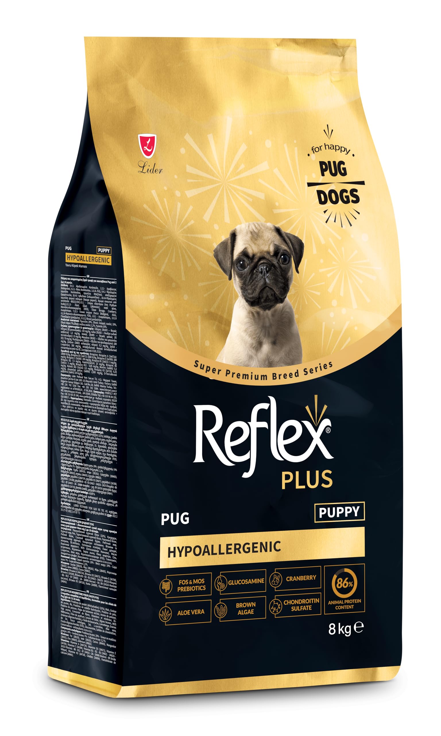 Reflex Plus Pug Yavru Köpek Maması 8 Kg