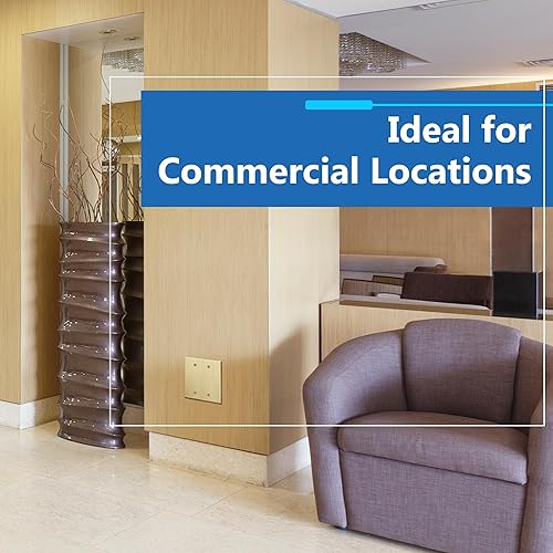 Vista 35 de LIDER Placa de pared de metal en blanco, cubierta de salida de acero inoxidable, resistente a la corrosión, tamaño mediano de 1 banda, 4.88 x 3.11