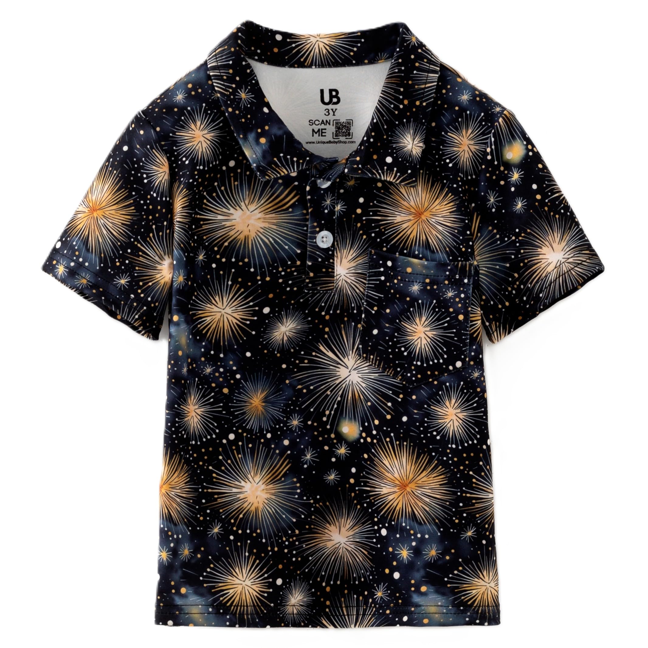 Unique Baby Short Sleeve Collared Boys Polo Shirt, Toddler Kids Polo Shirts