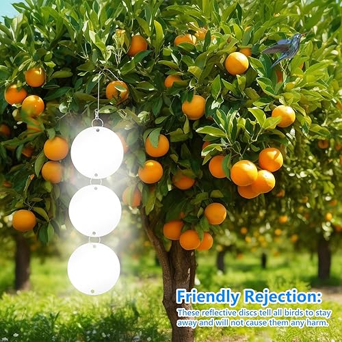 Miniatura 4 de Discos de miedo de aves altamente reflectantes reflectores de aves de doble cara D1-2306-QNFGYP