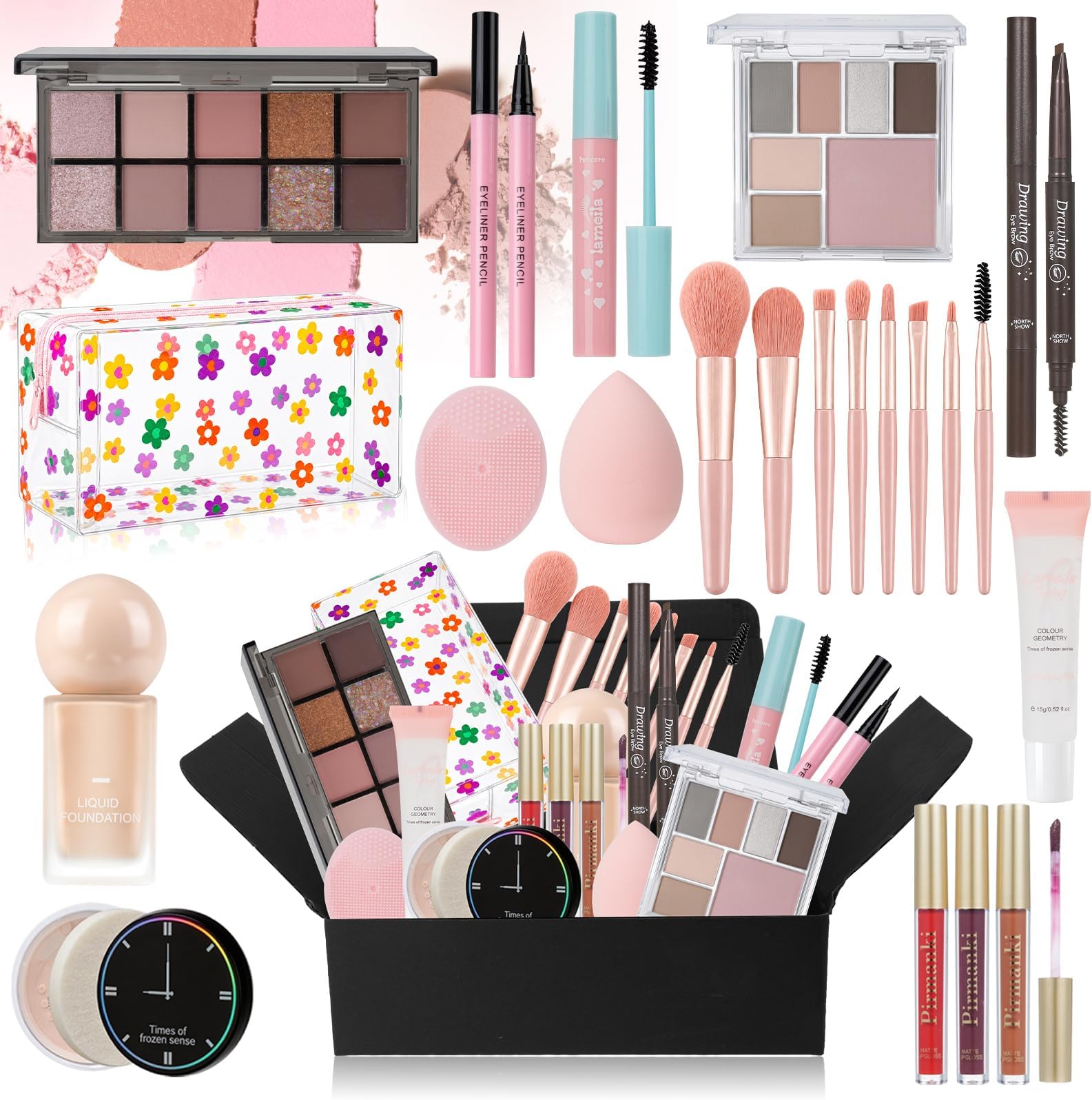 Makeup Kit for Women Full Kit, TooAemiS Professional Makeup Kit for Teens or Adult, All in One Makeup Sets Include Eyeshadow Palette Lipstick Concealer Foundation Mascara Loose Powder Etc