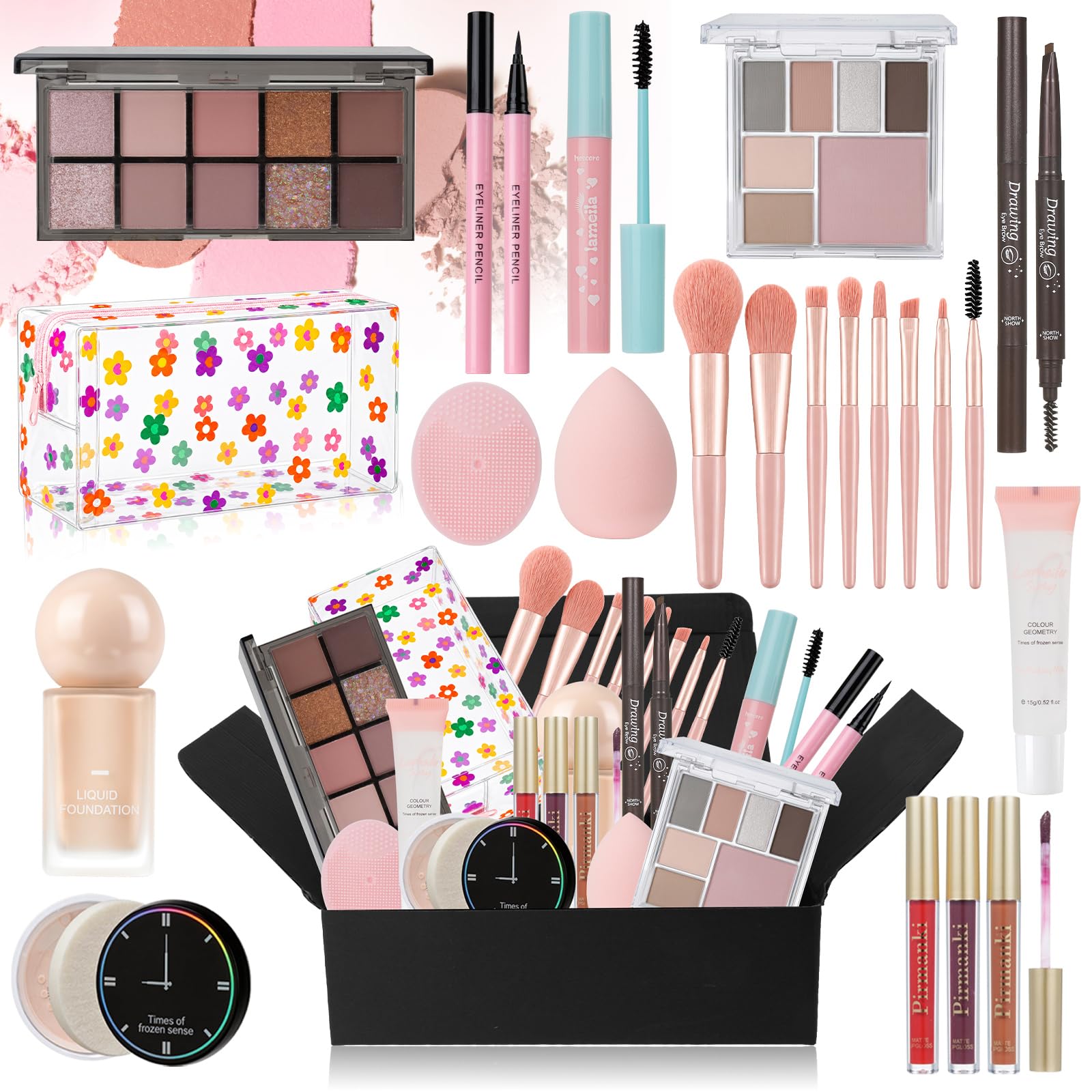 Makeup Kit for Women Full Kit, TooAemiS Professional Makeup Kit for Teens or Adult, All in One Makeup Sets Include Eyeshadow Palette Lipstick Concealer Foundation Mascara Loose Powder Etc