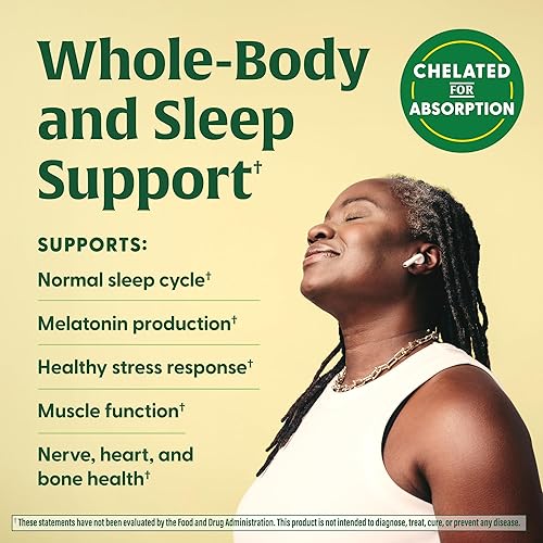 Miniatura 3 de MegaFood Glicinato de magnesio 500 mg - Suplemento de magnesio quelatado - 60 mg de magnesio elemental - Suave para el estómago - Apoya el ciclo