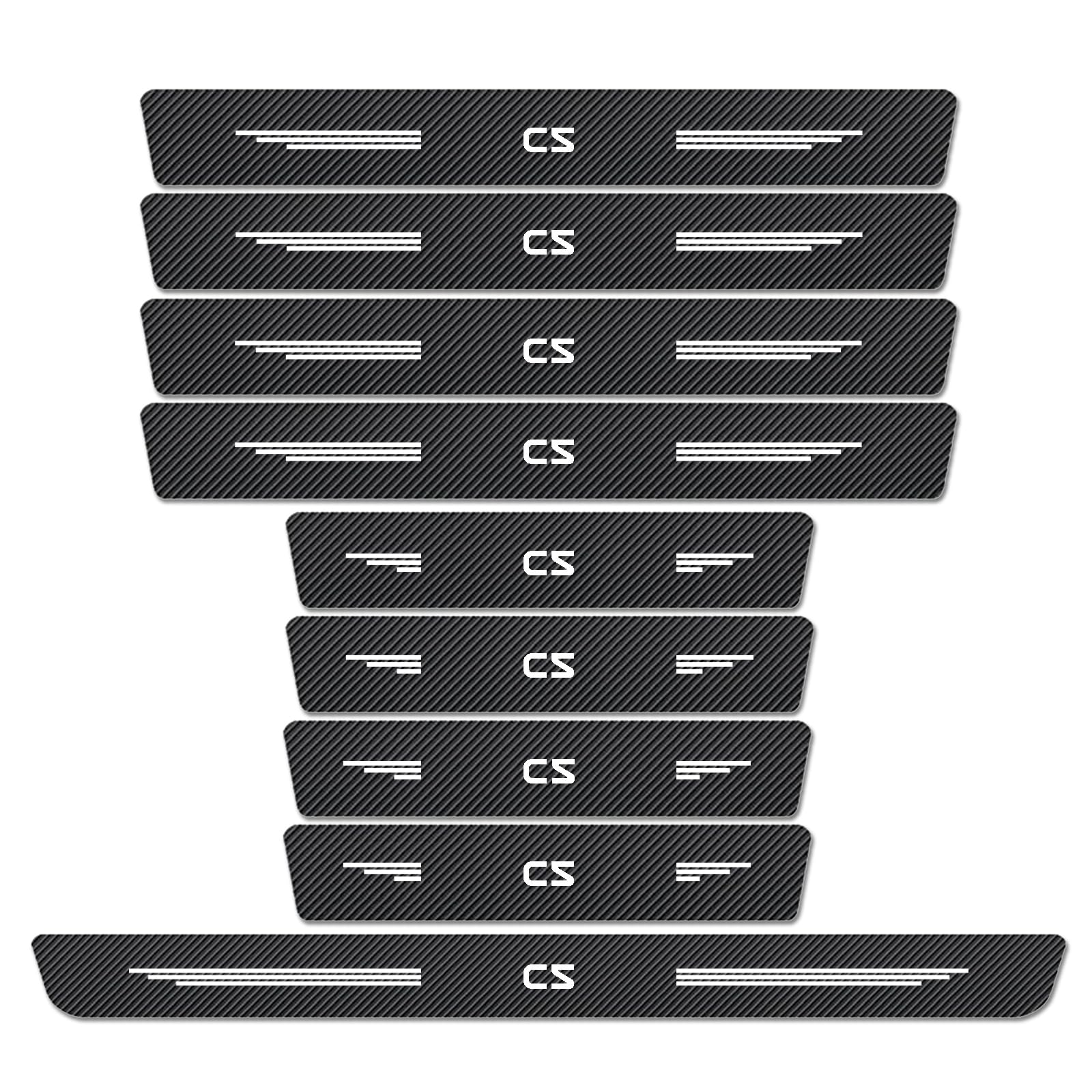 WXH97F 9PCS Car Door Sill Protector for Citroen C5 2000-2019