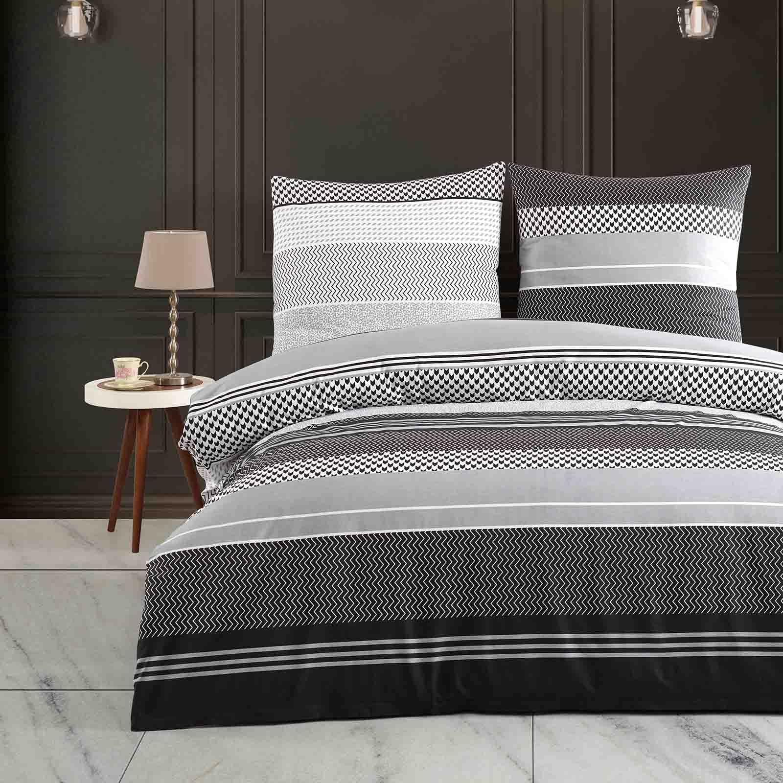 Buymax Ropa de cama de 200 x 200 cm, 100% algodón, 3 piezas, juego de ropa de cama de 200 x 200 cm con 2 fundas de almohada de 80 x 80 cm, certificado Öko-Tex Renforcé, juego de funda nórdica con
