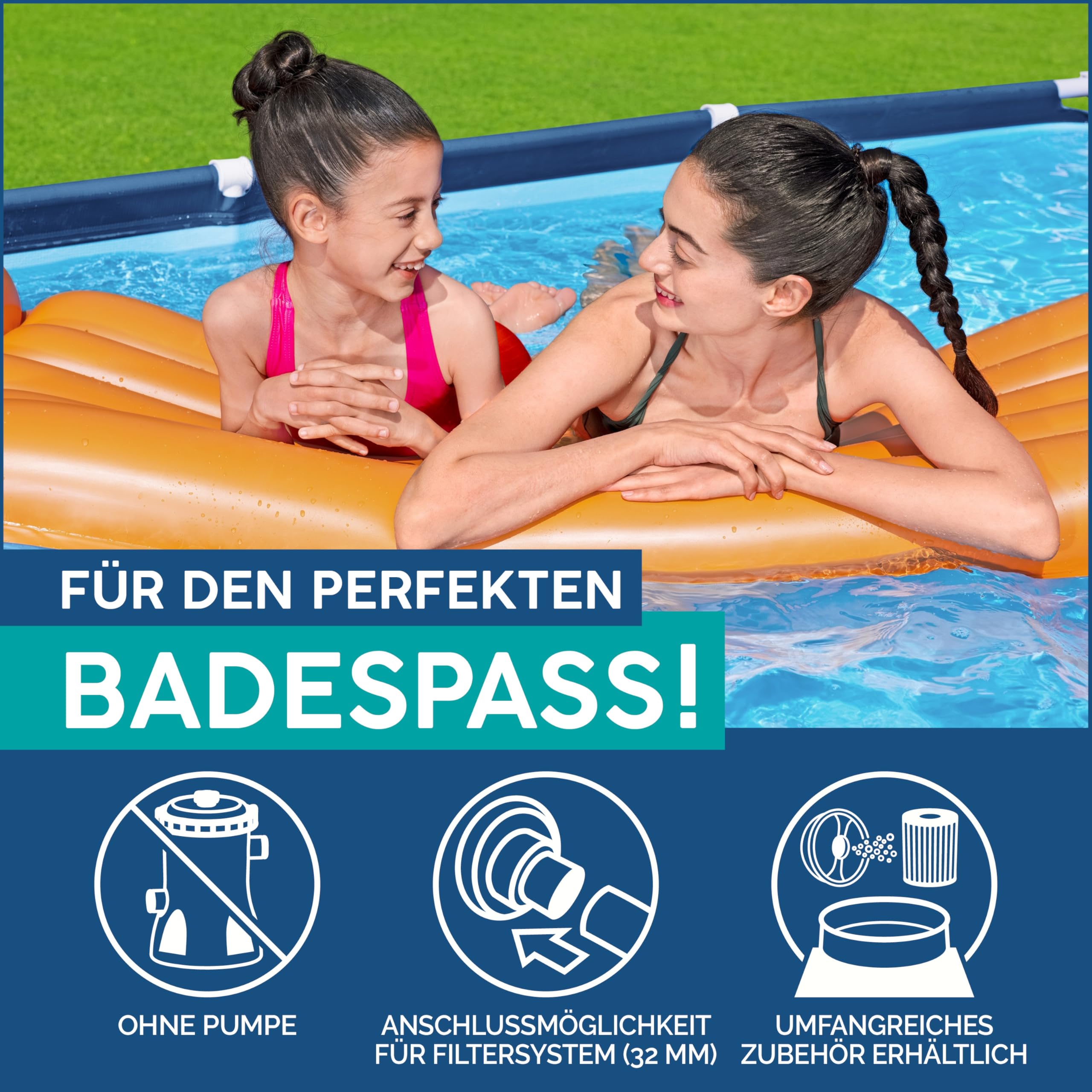 13'1" x 6'11" x 32"/4.00m x 2.11m x 81cm Pool