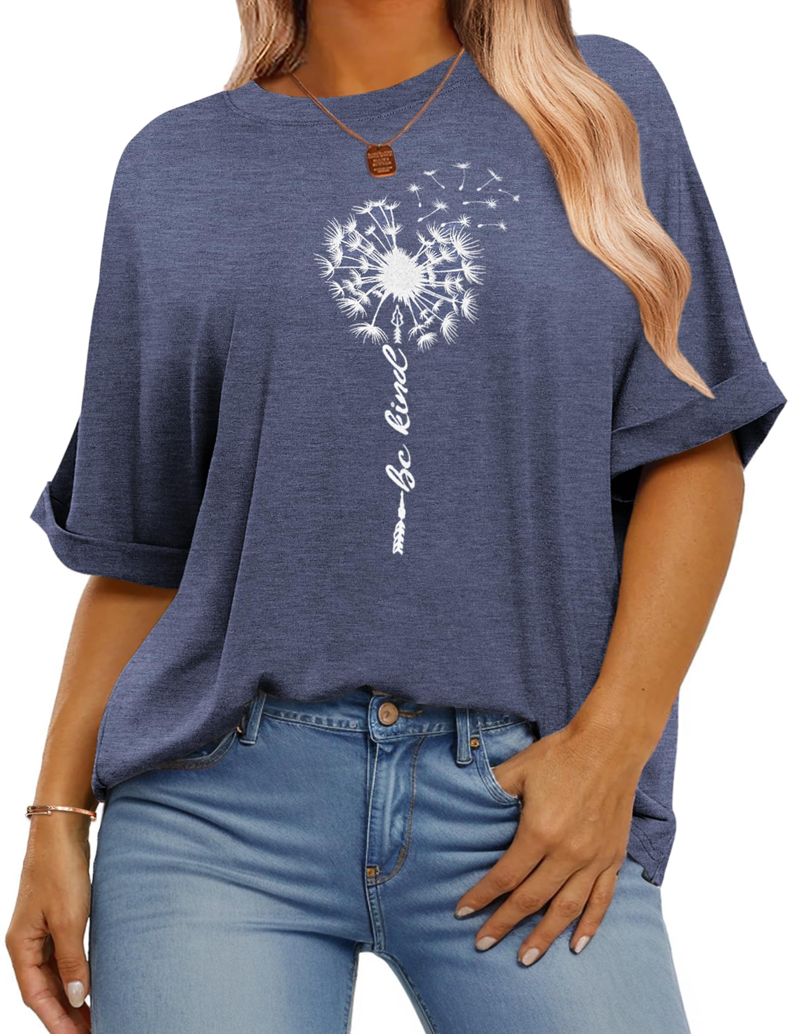 IN'VOLANDWomen's Plus Size T Shirts Oversized Tees Summer Half Sleeve Crew Neck Whiskey Graphic Tunic Tops Basic Top