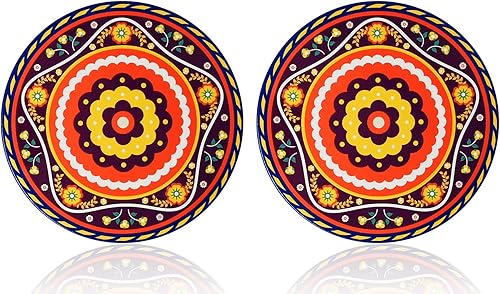 Miniatura 8 de Trivets de cerámica para ollas y sartenes calientes, alfombrillas resistentes al calor, salvamanteles de plantas con hermosos patrones de flores y