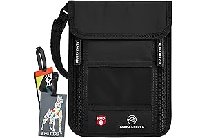 Passport and Vaccine Card Holder Combo Around Neck