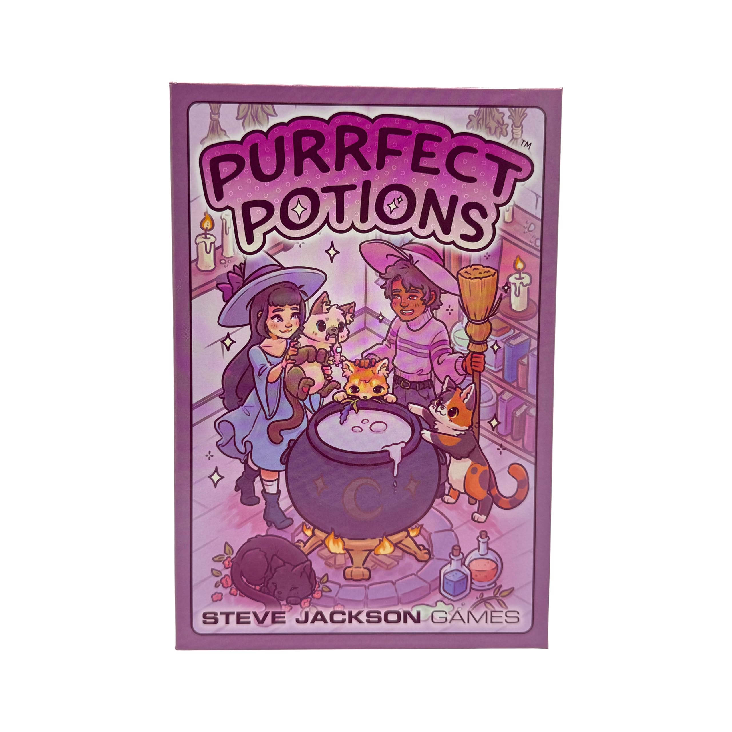 Steve Jackson Games | Purrfect Potions | Gioco di dadi e pozioni con gatti magici | 2–4 Giocatori | 30 Minuti