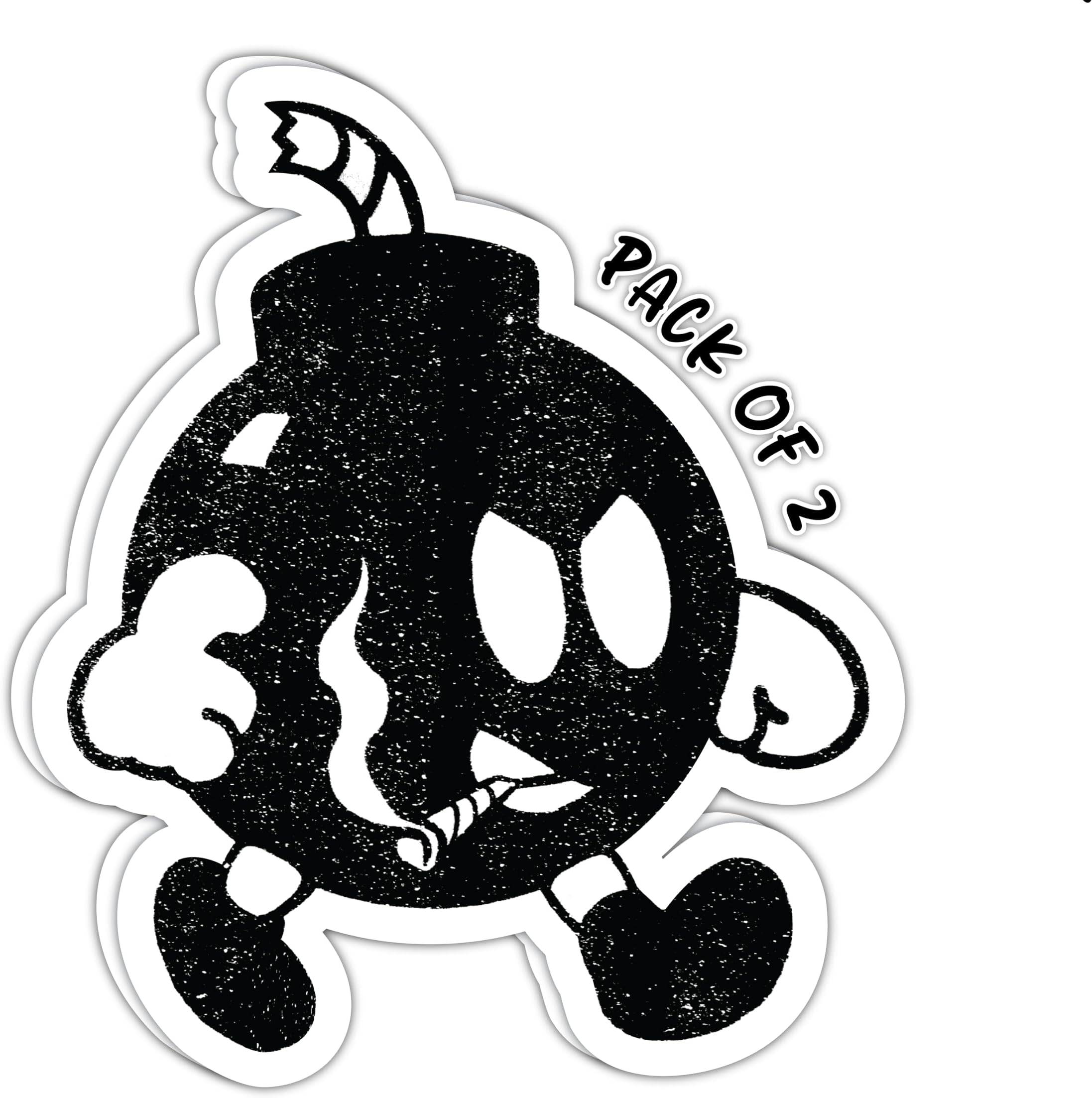 IMPERIAL VIBES – Angry Bomb Sticker – Vinyl Sticker for Car, Truck, and Van – Indoor and Outdoor Use for Laptop – Waterproof Decal for Watercooler and Water Bottle – Removable Window Decal - Imp 95