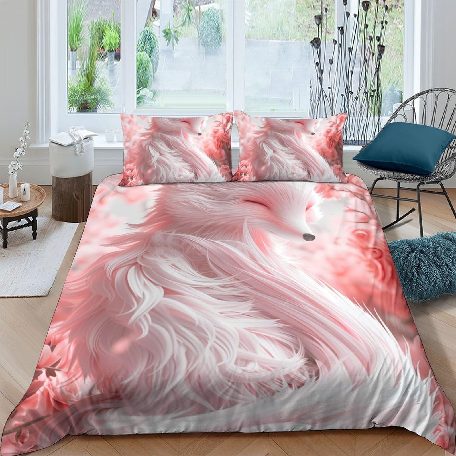 Ctjqhvkz Style-6 3D Printed Pink Feather Fitted Sheet Microfiber Soft Bedroom Decor Abstract Swirl Bed Cover For Adults Teens Single（135X200cm）