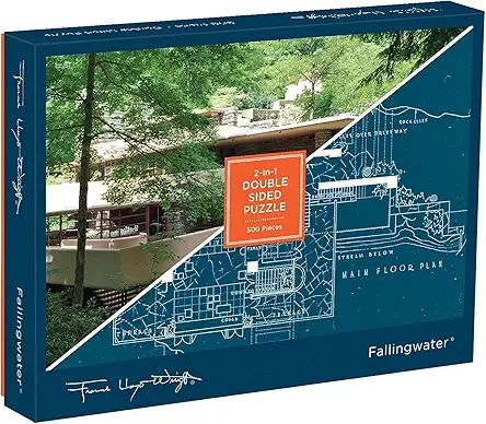 Galison Frank Lloyd Wright Fallingwater 2 Sided 500...
