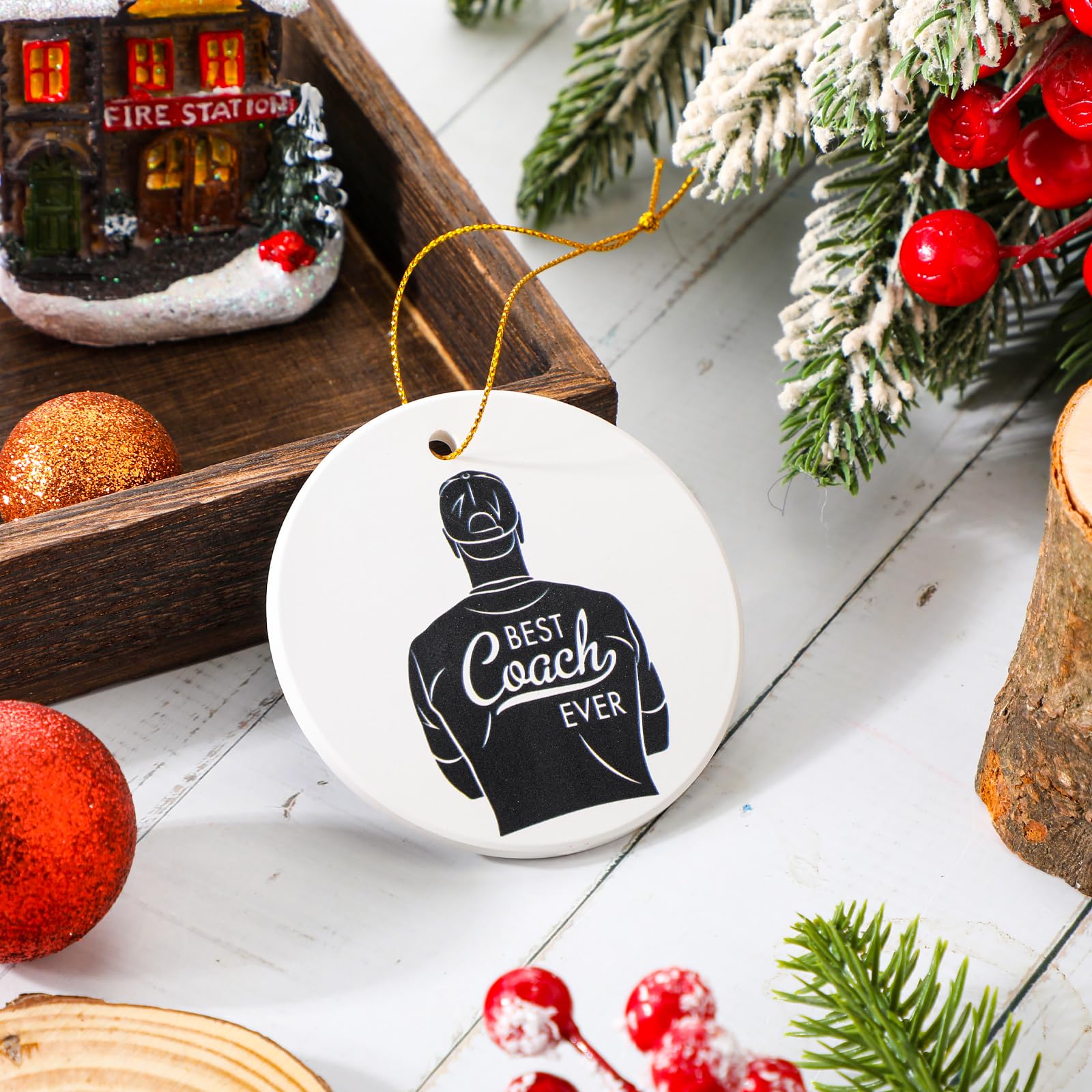 クリスマス COACH オーナメント Amazon.com: Patelai Christmas Coach Hanging Ornament Funny Ceramic