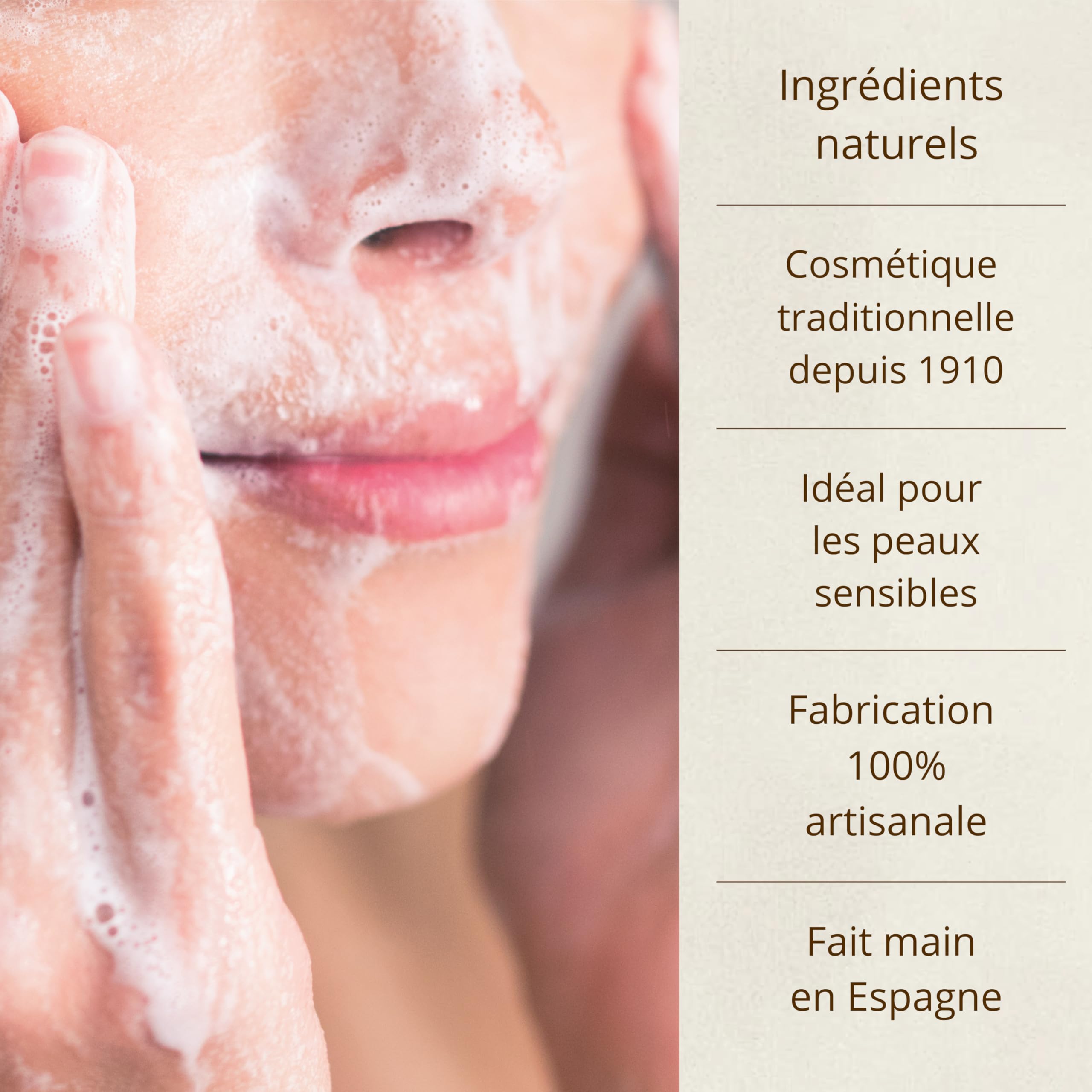 Savon au Soufre acné visage – Savon Visage femme et homme à l’Huile d’Olive 3 x 75g – Nettoyant Anti Acne, Points Noirs et Dermatite pour Peau Grasse & Mixte pour un usage quotidien