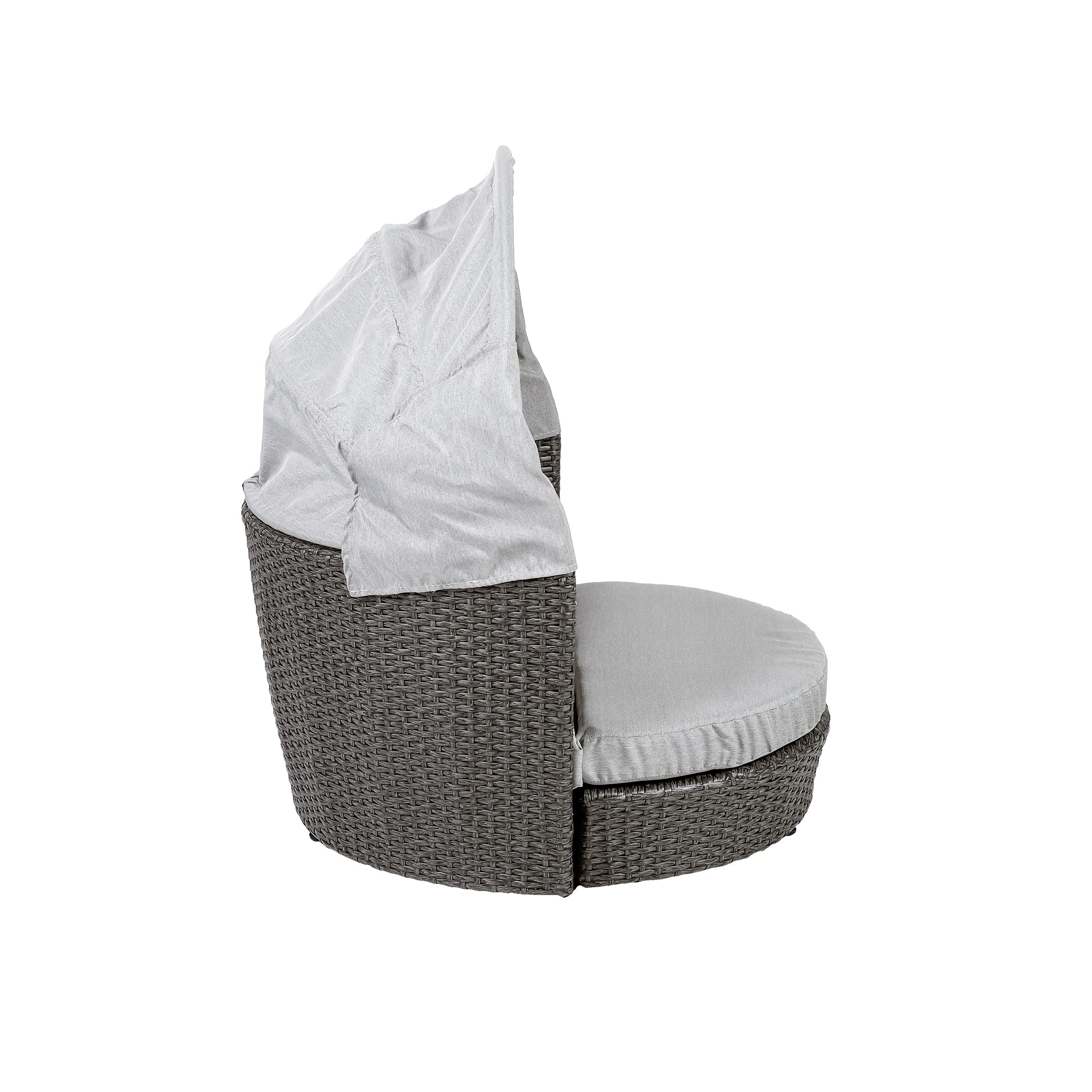 greemotion Pet Hundelounge mit Dach und Kissen, ca. 78 x 61/100 x 83 cm, grau