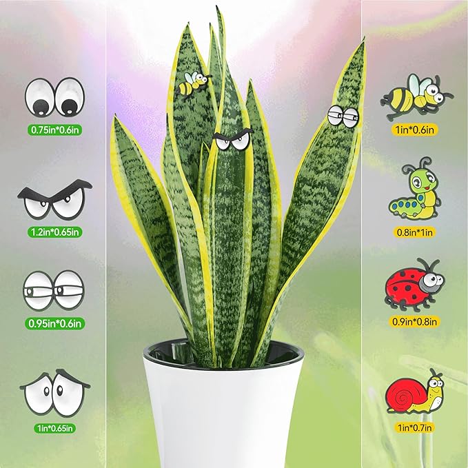 Imanes para Plantas 8 Piezas Ojos Decorativos para Macetas miniatura 5