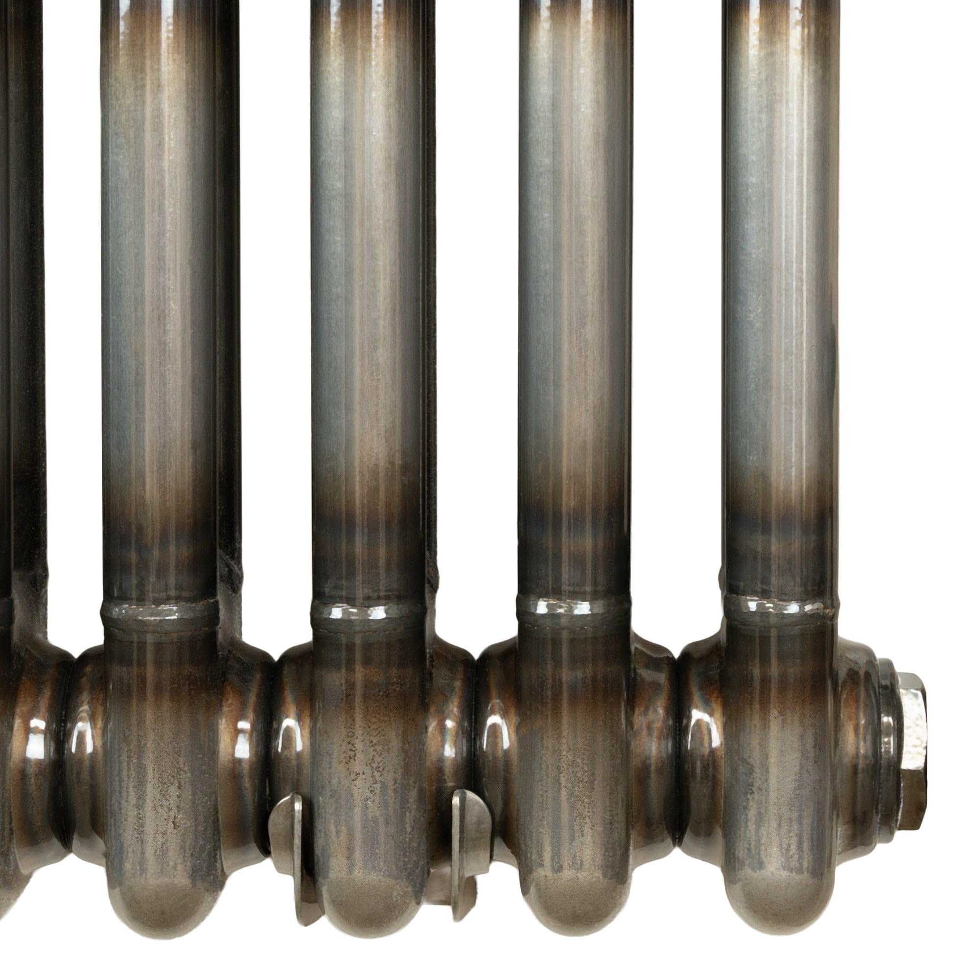 Radiador Vertical Tradicional 1800 x 560 mm 3 Columnas Acero – Metal Crudo Estilo Industrial 3198W Incluye Soportes, Kit de Instalación y Cepillo