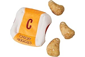 SPOT Ethical Pet Products Cosmo Toy Puzzle Chicken Nugget, 6" Chicken Nugget...