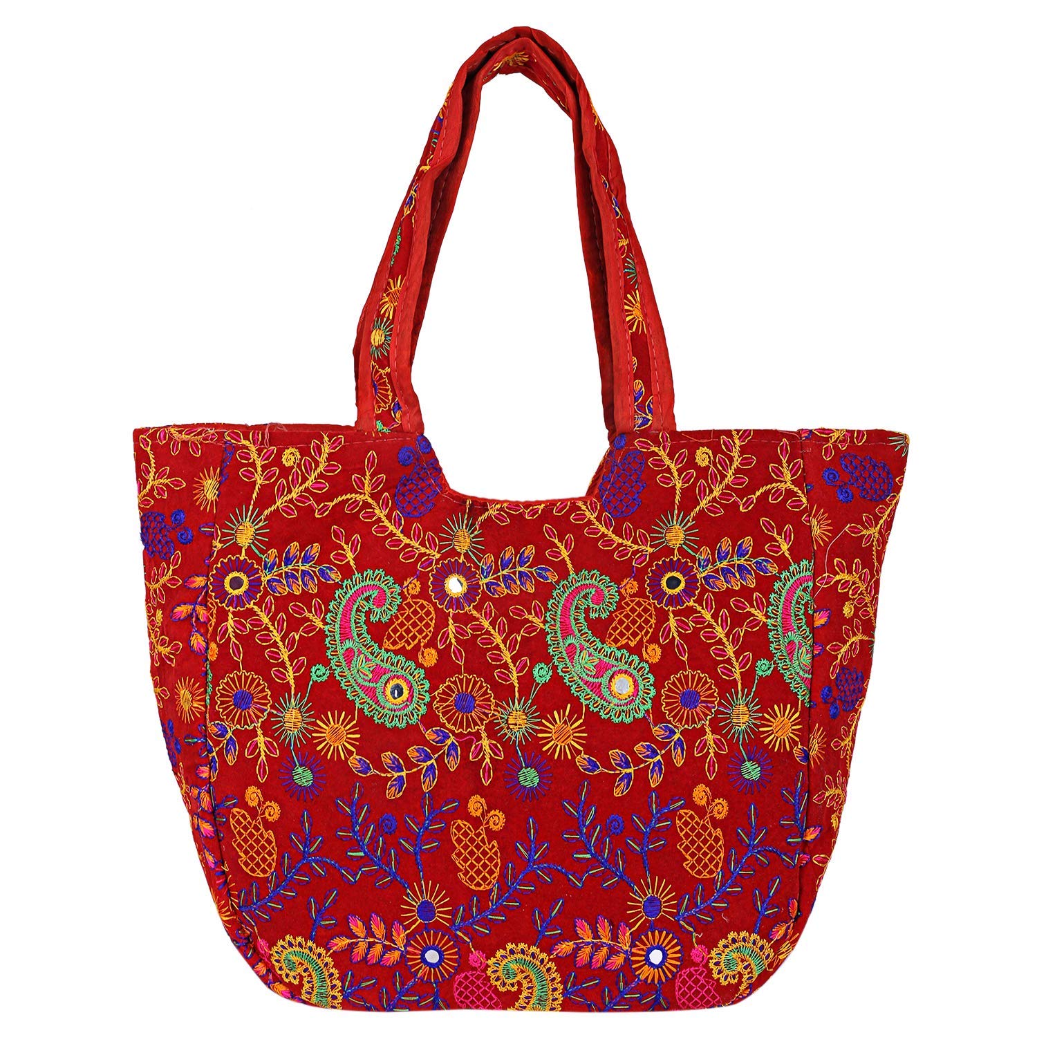 See full amazon price history chart for FURNISHFUL FINESSE Red Tote Bags for Women with Zip Big Size Stylish Rajasthani Embriodery Mirror Work Ethnic Cotton Boho Handbag for Office Shoulder Bags for Girls - 46x30 Cm FURNISHFUL FINESSE Red Tote Bags for Women with Zip Big Size Stylish Rajasthani Embriodery Mirror Work Ethnic Cotton Boho Handbag for Office Shoulder Bags for Girls - 46x30 Cm (B0CLH41FGD) Amazon Price History, Amazon Price Tracker