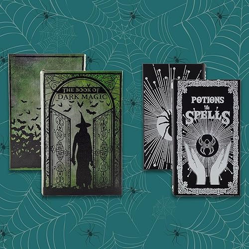 Miniatura 9 de Libros mágicos de Halloween de anidación (juego de 2) libros ocultos estilo muñeca rusa, libros falsos con temas navideños espeluznantes