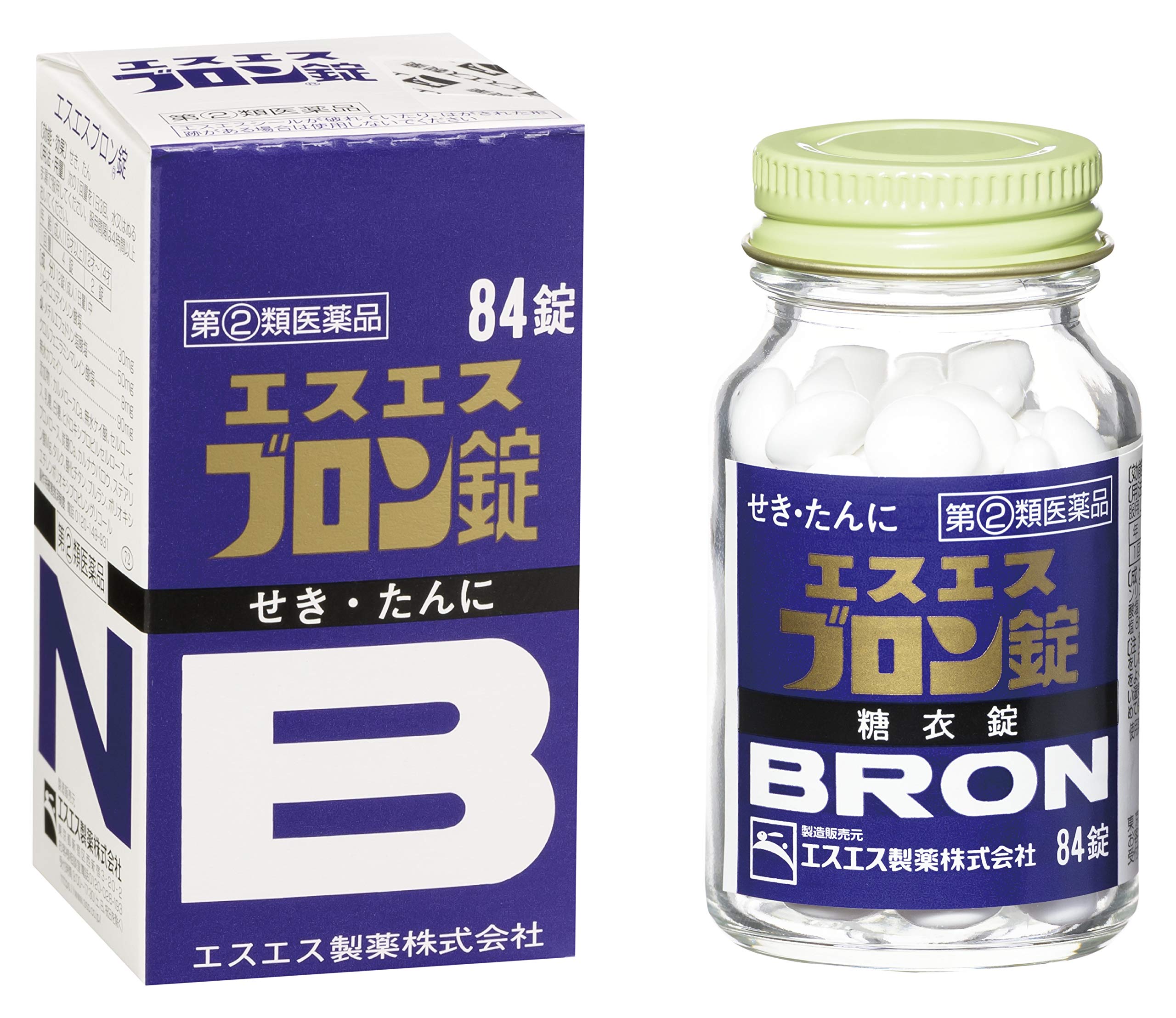 Amazon | 【指定第2類医薬品】エスエスブロン錠 84錠 | ブロン(BRON