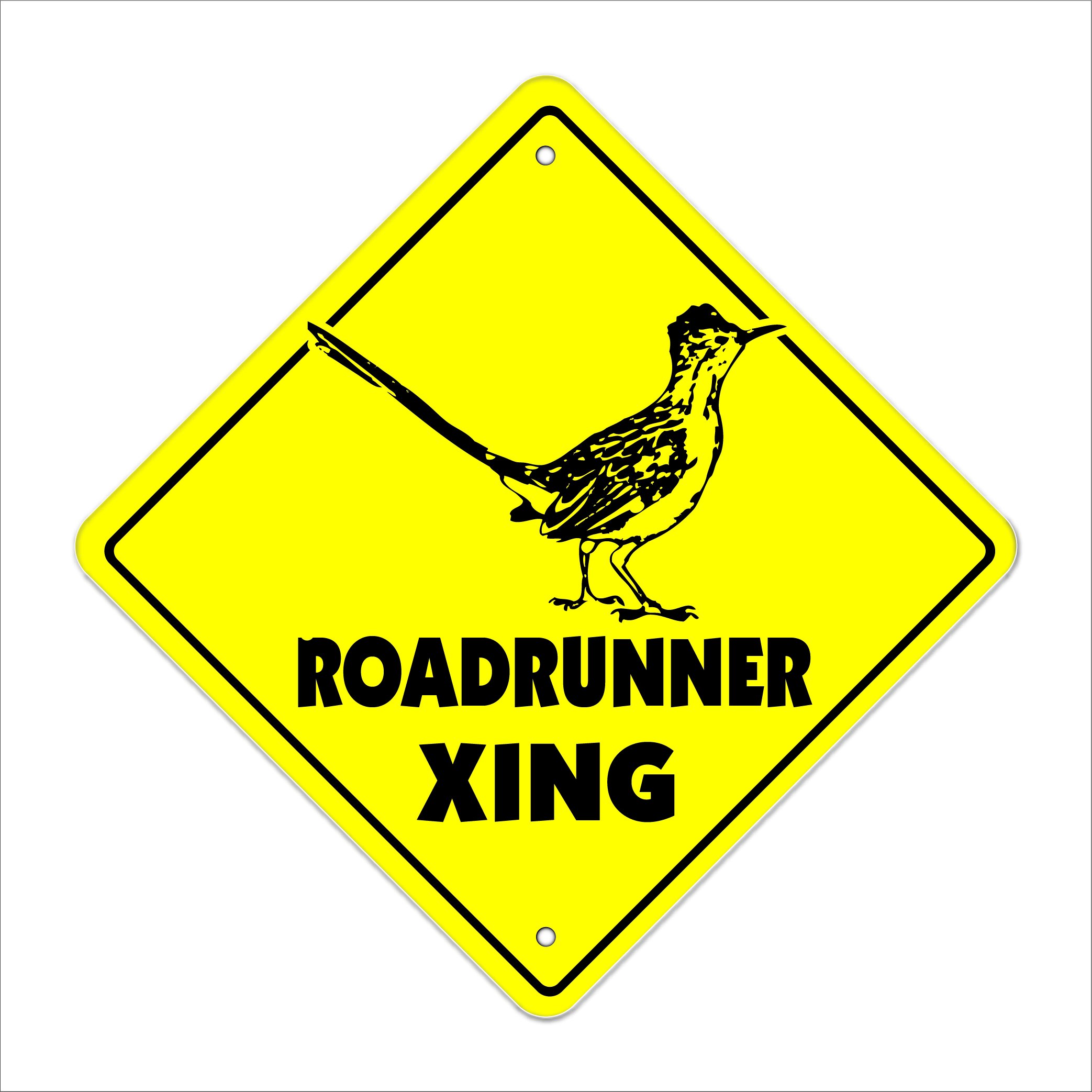 Roadrunner Crossing Sign Zone Xing | Indoor/Outdoor | 20" Tall car Race Track Muscle car Fast