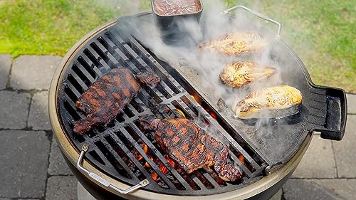 Miniatura 6 de Cuisinart CHA-830 Cleanburn - Plancha y parrilla para fogata, hierro fundido pre-sazonado