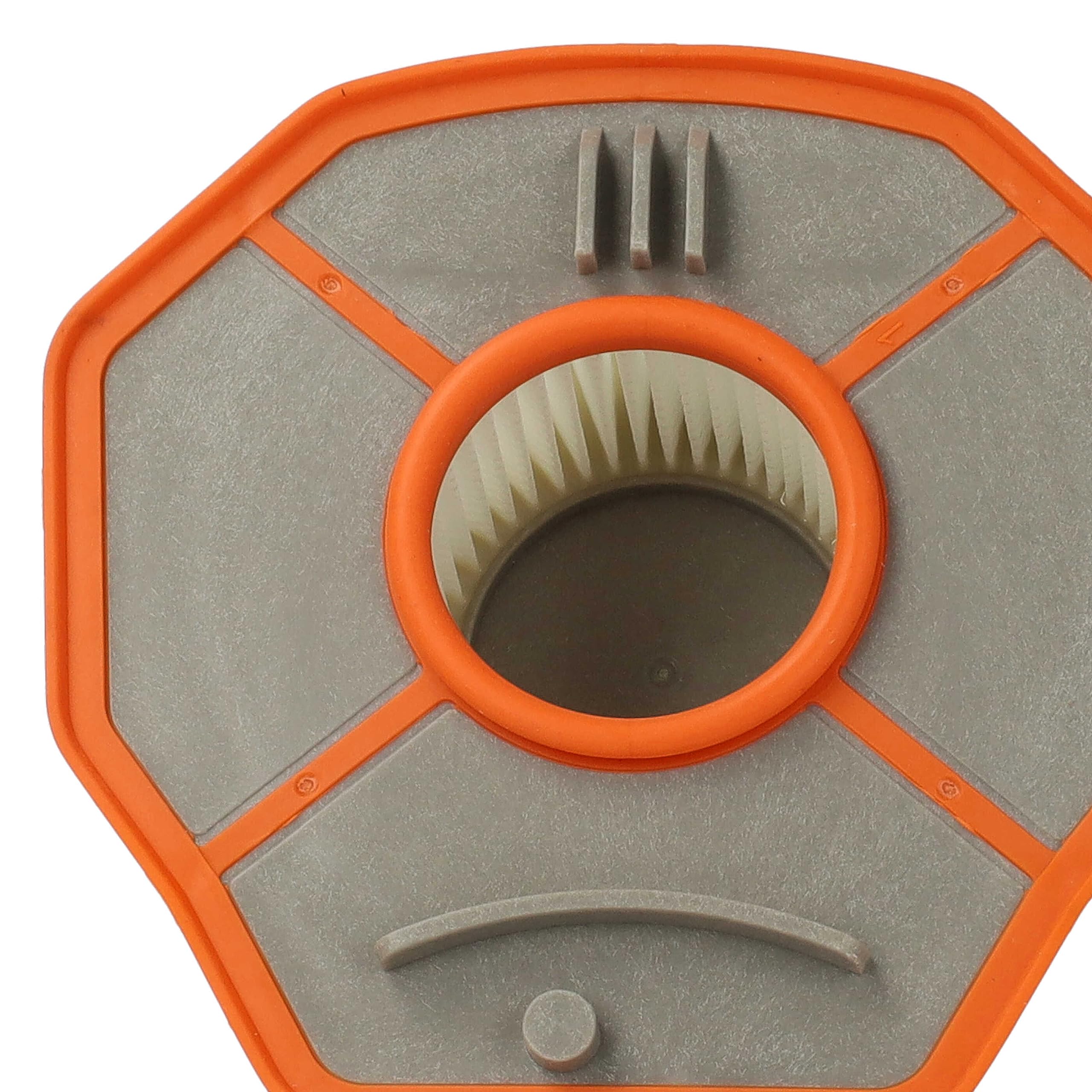 Vhbw 3x Faltenfilter Ersatz Für Kärcher 6.414-034.0 – Patronenfilter Für Staubsauger, 11,2 Cm Durchmesser, Orange/weiß/hellgrau