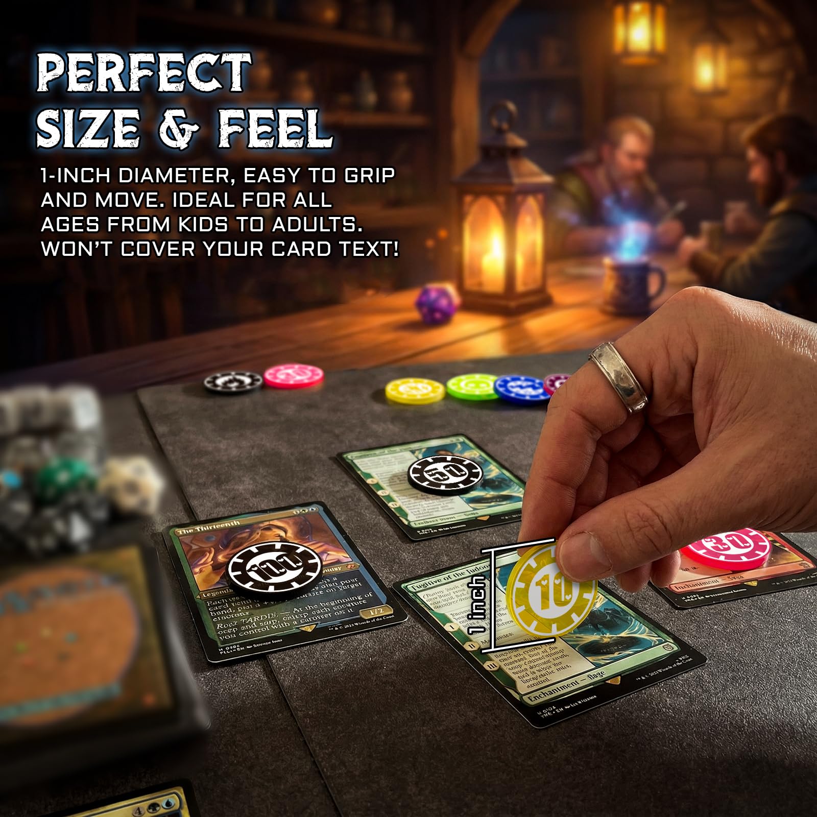 Amazon.com: CZYY Damage and Status Counters Set of 24 Acrylic Effect Tokens  Combatible with TCG : Toys & Games