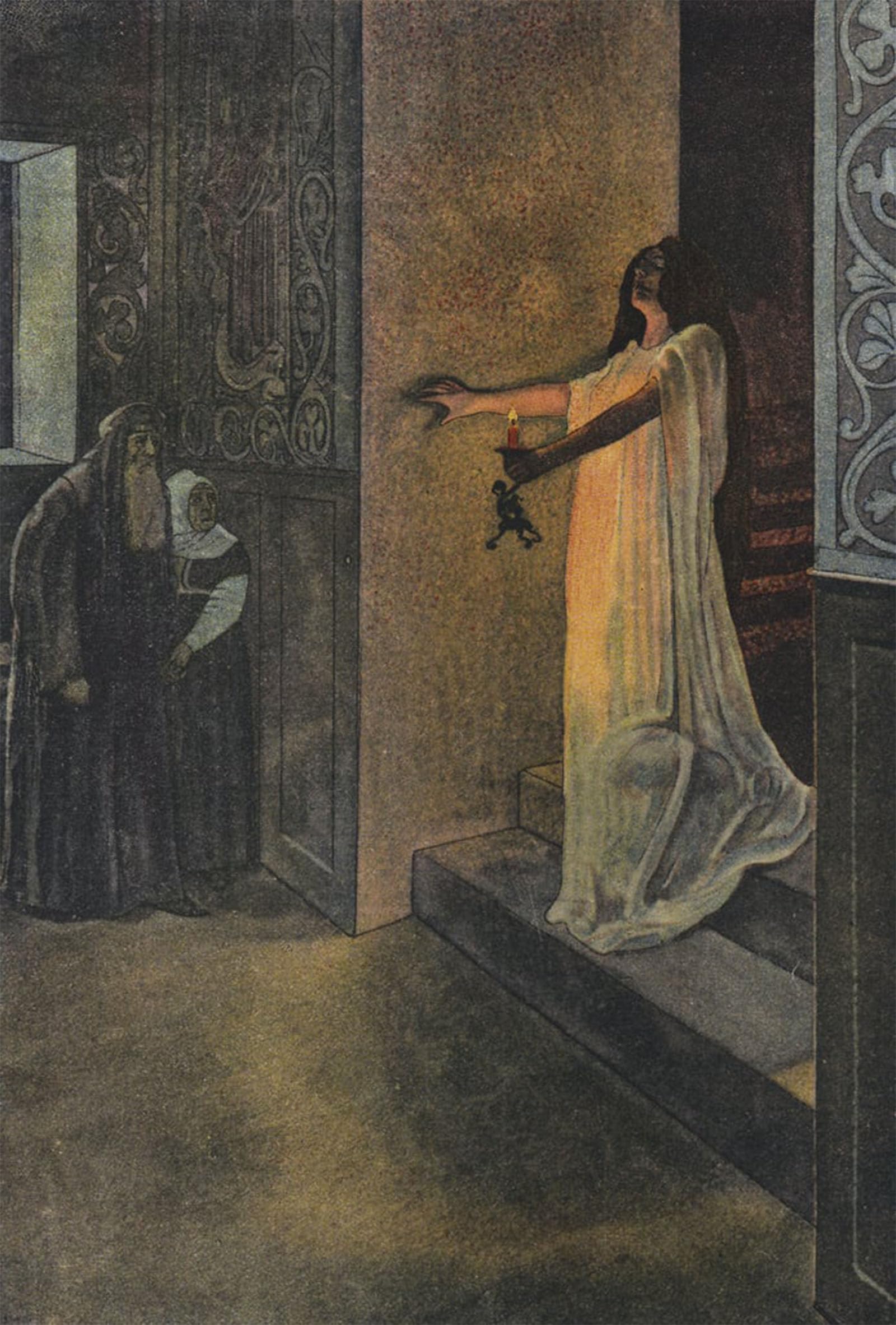 ARTXLXXBN Famous Prints Artwork Pictures Poster Painting Art William Shakespeare Macbeth by Artus Scheiner Artwork Landscape Pictures for Home Decor 60x90cm