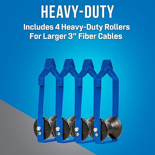 Miniatura 2 de Jonard Tools Rodillo de cable CR-3004 para cables de hasta 3" de diámetro (paquete de 4)