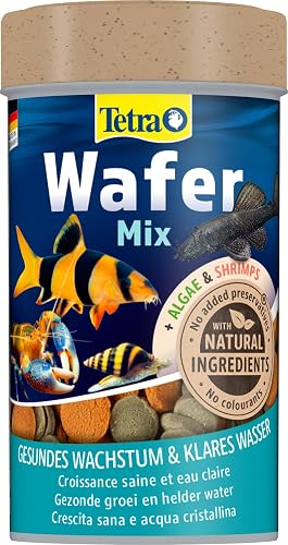 Tetra Wafer Mix Alimento para peces de fondo y crustáceos, 100…
