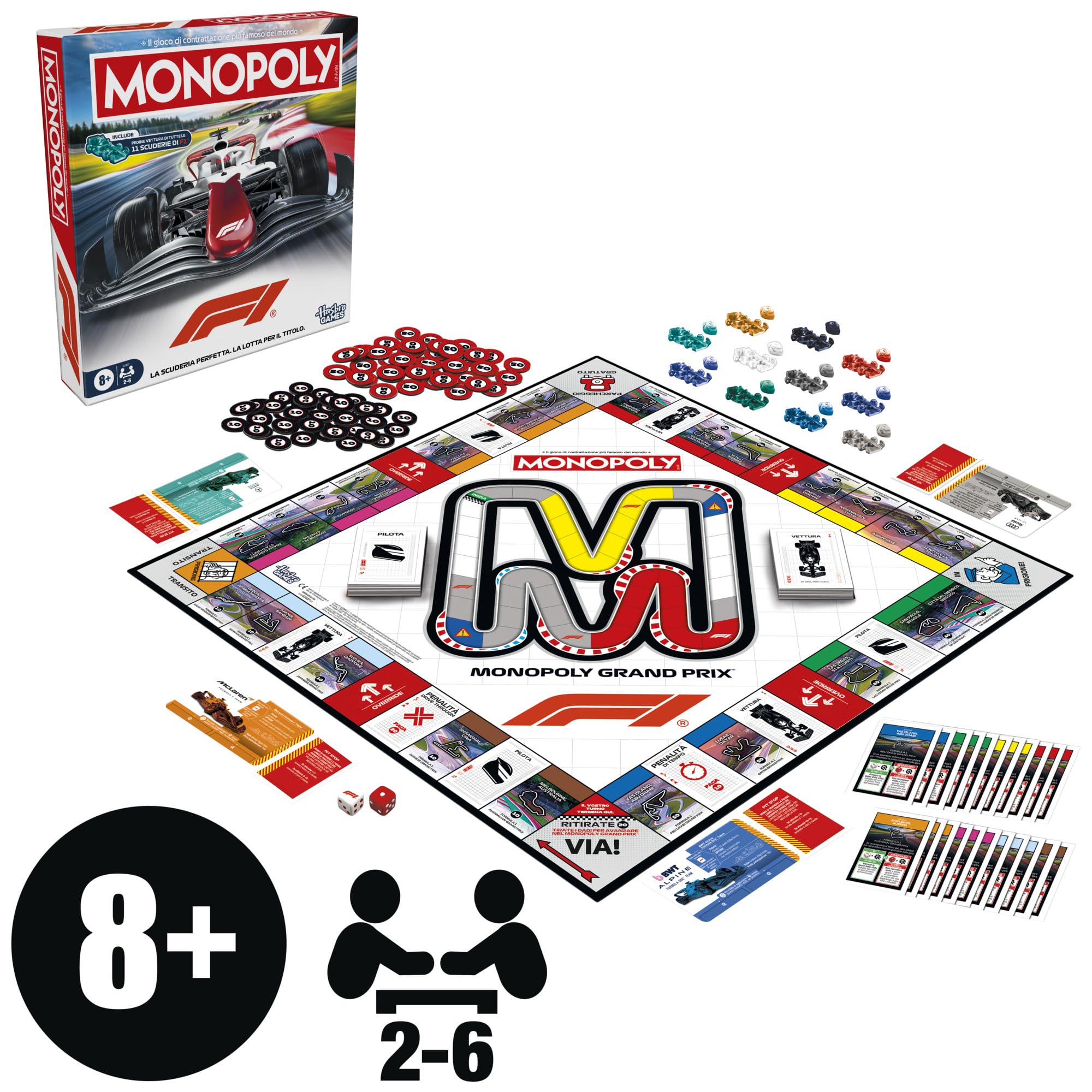 Gioco da tavolo Monopoly edizione F1
