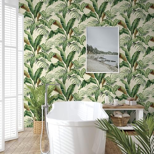 Miniatura 6 de Tommy Bahama - Papel tapiz despegable y adhesivo, papel tapiz tropical para dormitorio, tocador, cocina, vinilo, cobertura de 30.75 pies cuadrados