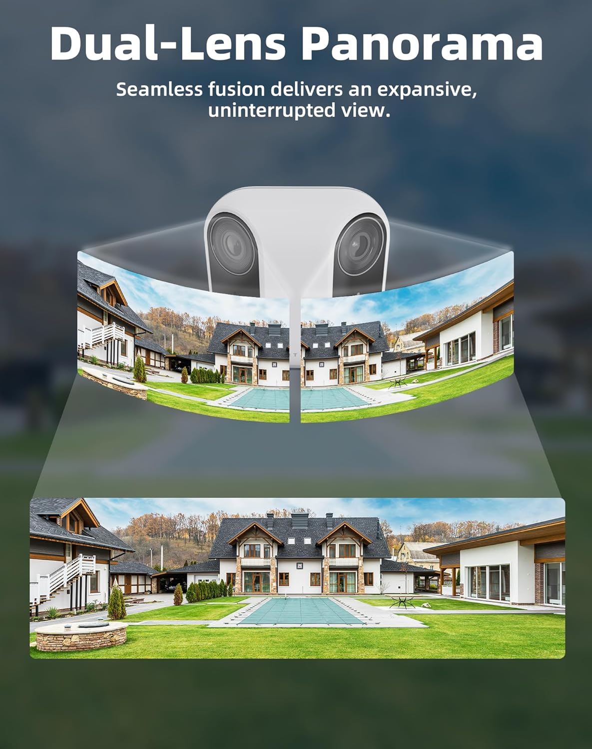 Dual-Lens Panorama view from virtavo XM1 camera