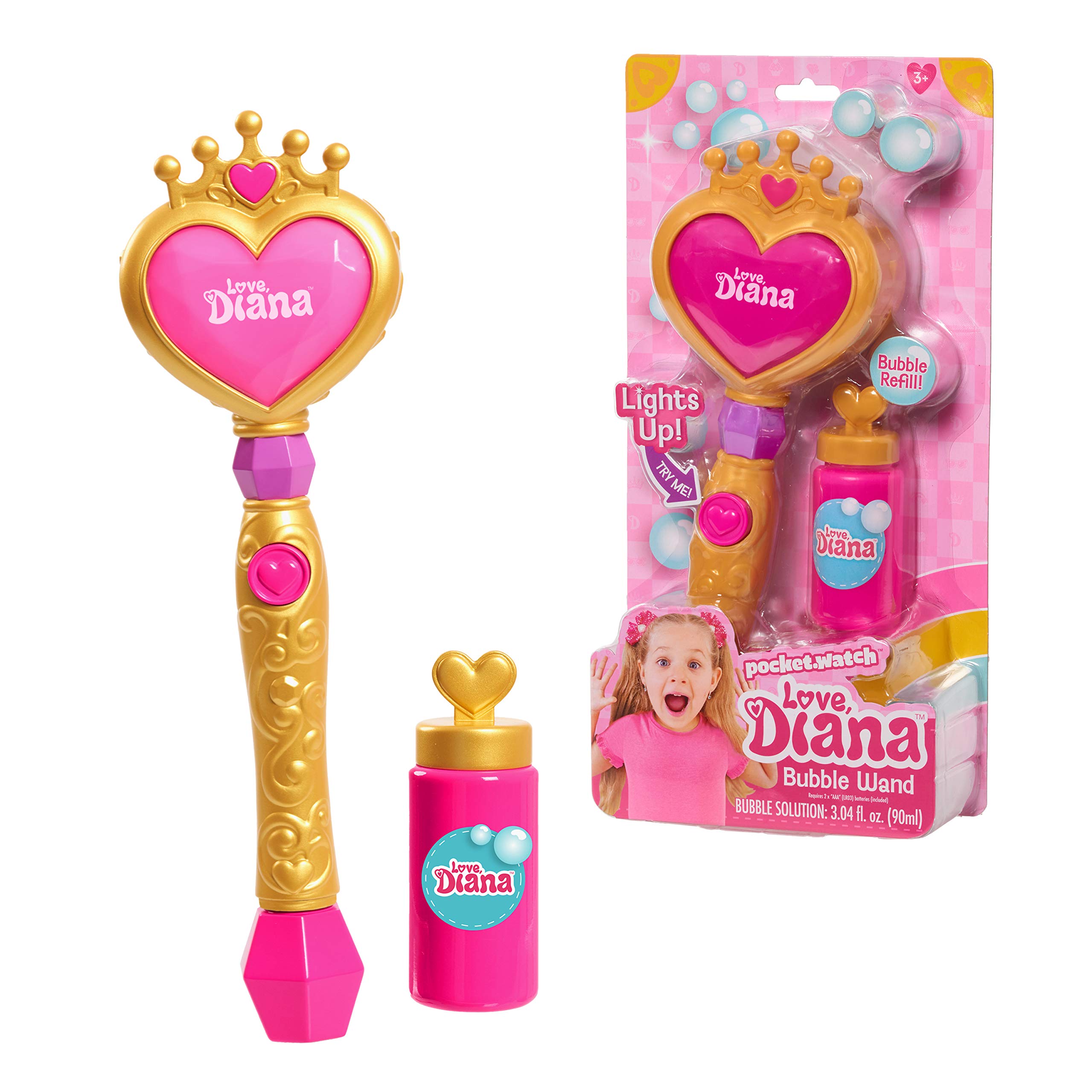 Love, Diana Light-Up Bubble Wand and 