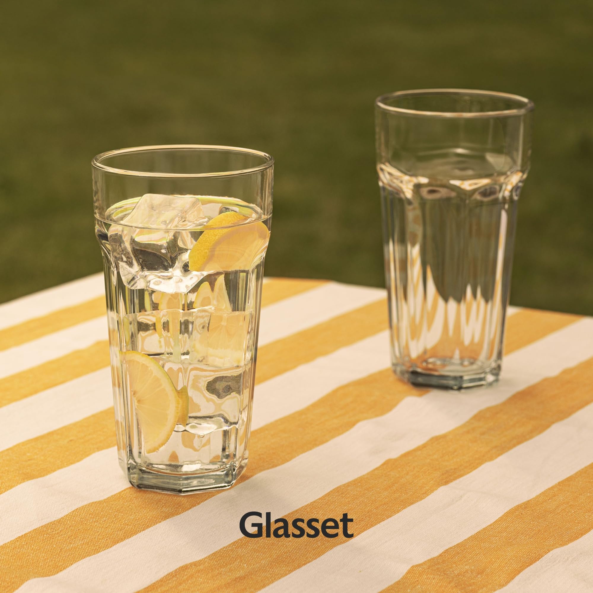 Bicchieri XXL, set da 6 pezzi, 700 ml, design americano, bicchieri da cocktail Highball, 100% riciclabili, lavabili in lavastoviglie, trasparenti
