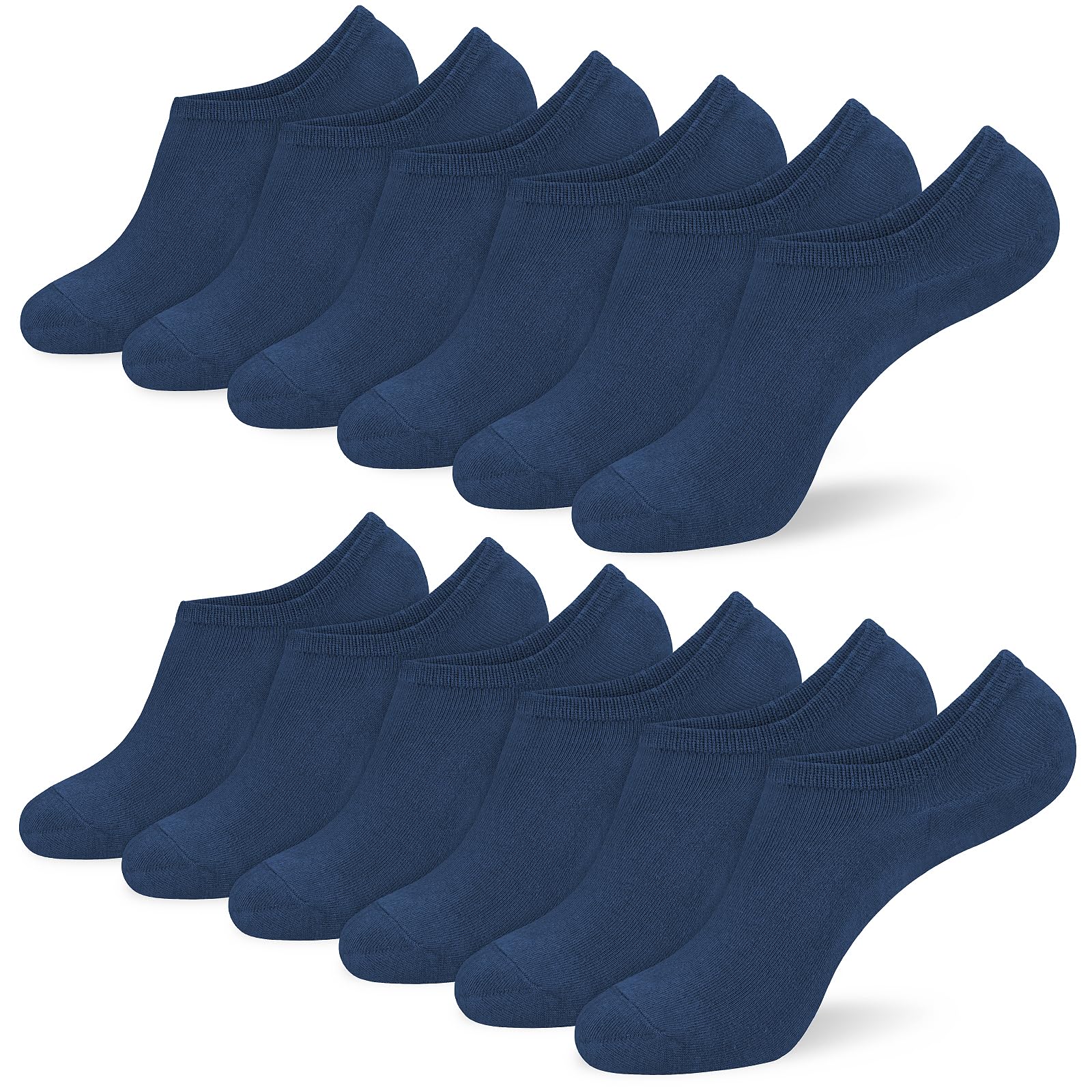srclo Womens and Mens 6 Pairs Bamboo Trainer Socks, No Show Socks Low Cut Invisible Non Slip Liner Socks Multipack Casual Footies for Sneaker Loafers and Boat Shoes
