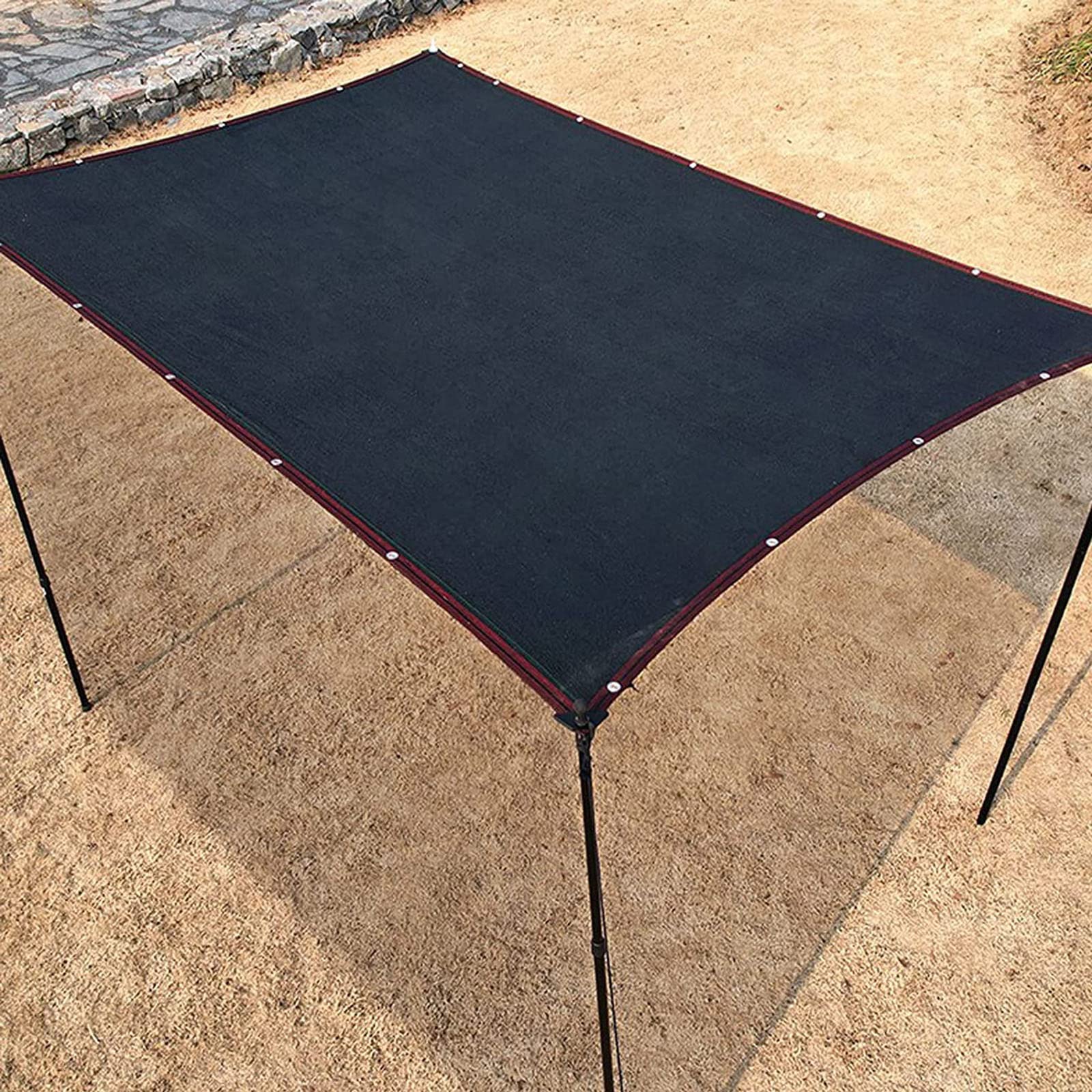 Filet d'ombrage serre haute densité voile solaire robuste noir 5x7m