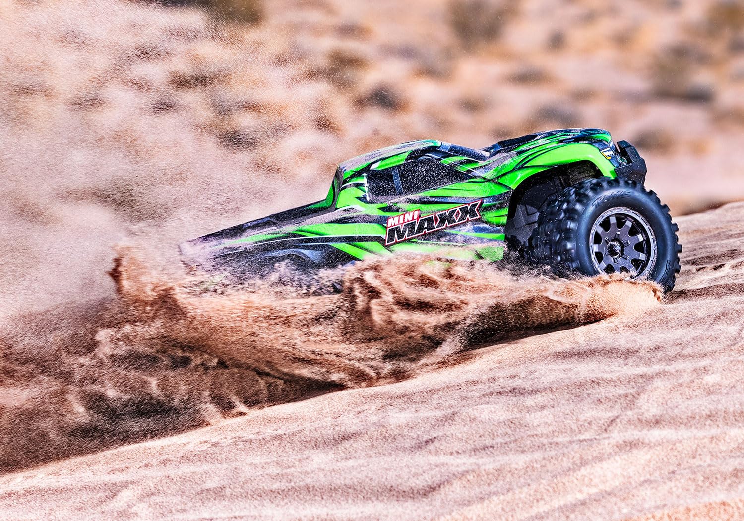 Traxxas Mini Maxx BL-2s Gr?n Brushless 1:10 RC Modellauto Elektro Monstertruck Allradantrieb (4WD) 2,4 GHz (107154-1-GRN)