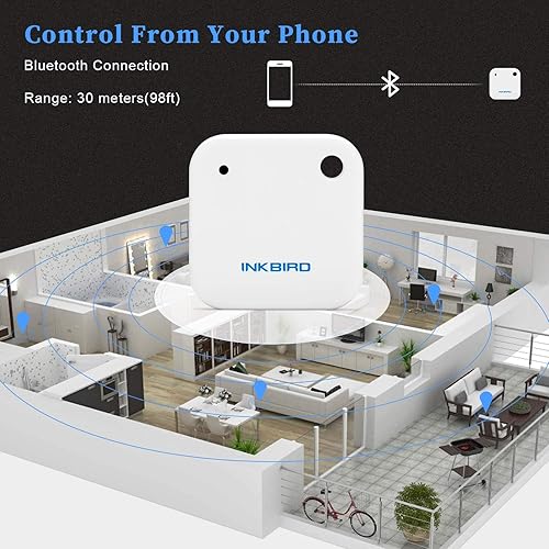 Miniatura 3 de Inkbird IBS-TH2 - Termómetro inalámbrico con sensor de temperatura y temperatura Bluetooth, con aplicación para Android e iOS (sensor de temperatura
