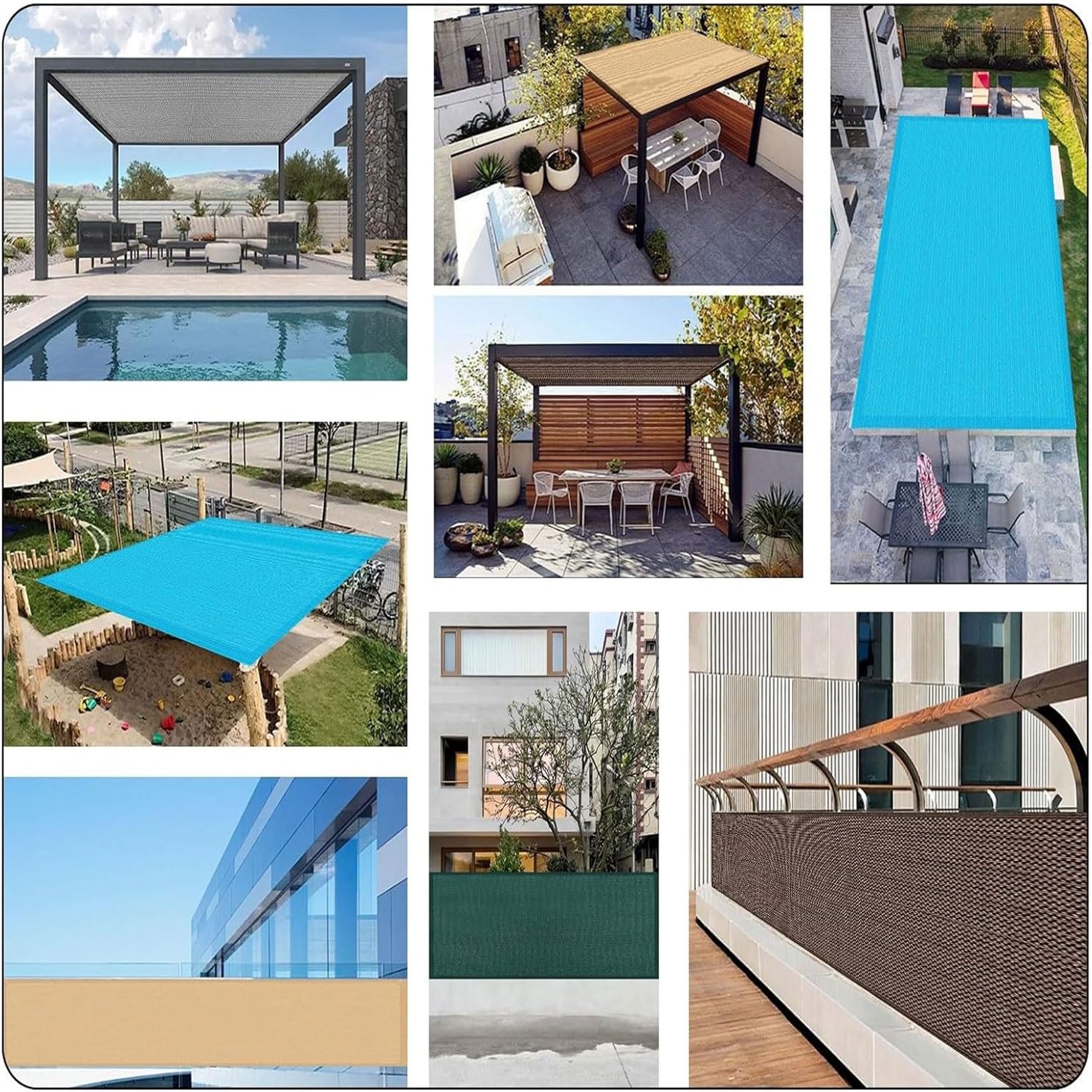sonnensegel 300x350 Rechteckig Sonnenschutz 300 x 350 cm Hdpe Gewebe Uv-Beständig Bauzaunplane Segeltuch Schattennetz Wasser Luftdurchlässig für Carport Pflanze Pergola Zaun Außen, Braun Synesthesia CHPO Luca Rennrad-Brille im Color:Anodized Red