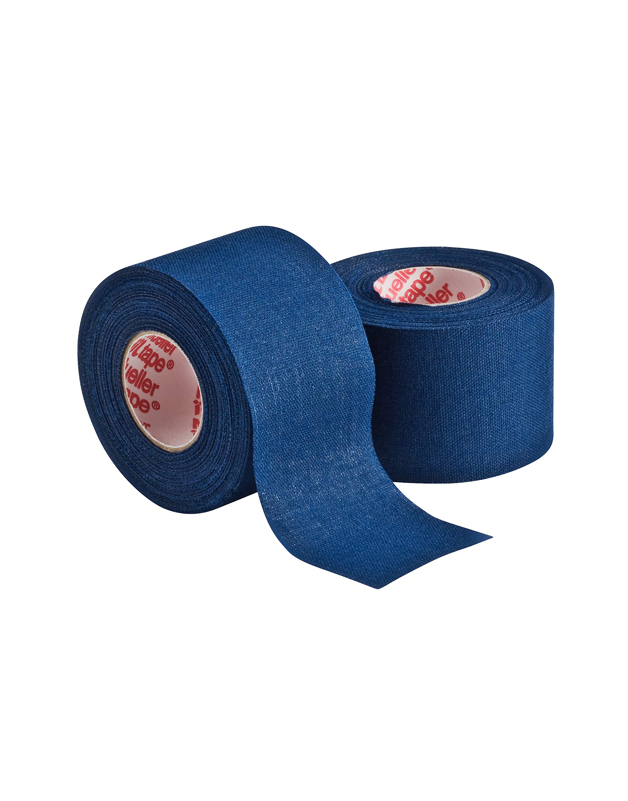 MUELLER Sports Medicine MTape Rolls, Quality Athletic Tape, Easy to Tear for Fast & Effective Taping, 1.5" x 10 Yards Per Roll, 2 Rolls, Royal Blue