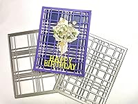 Vista 26 de Plantillas de corte con marco de fondo 3D, plantillas metálicas para álbumes de recortes, herramientas de manualidades DIY, plantilla de repujado