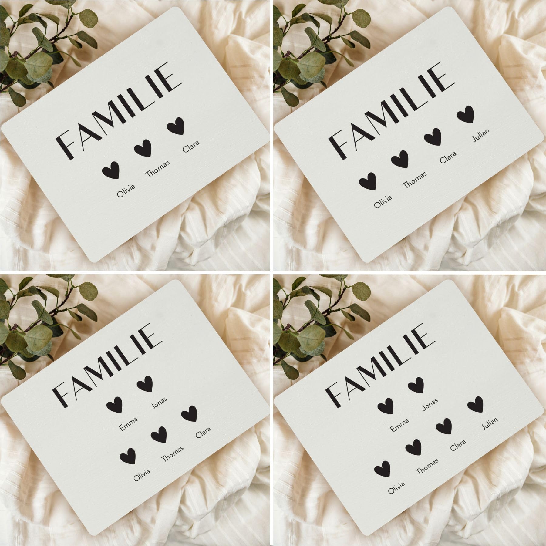 Creative Deco Familie Personalisierte Geschenke mit Namen Holzkiste | Dein Eigener Beliebiger Personalisierter Text Individuelles Geschenk | Geschenkkiste Geschenkbox | Für Frauen, Männer, Kinder