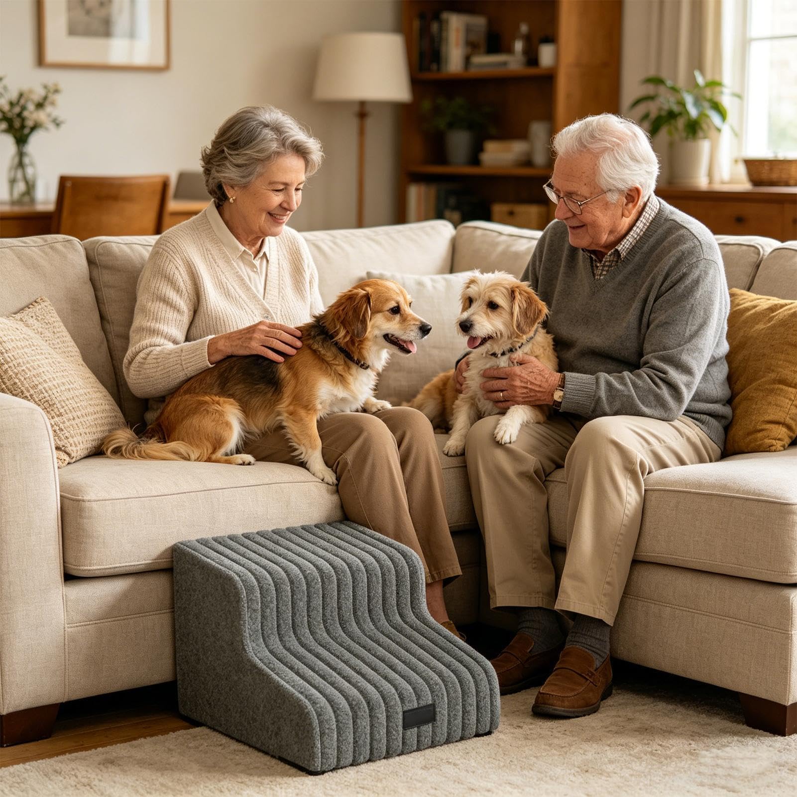 Rampa per Cani Scaletta Leggera Antisdrucciolo Per Animali Da Compagnia | Gradini per Cuccie di Cani per Gatti Anziani Cuccioli di Piccola Taglia Divano e Appartamento Balcone Terrazza Giardino