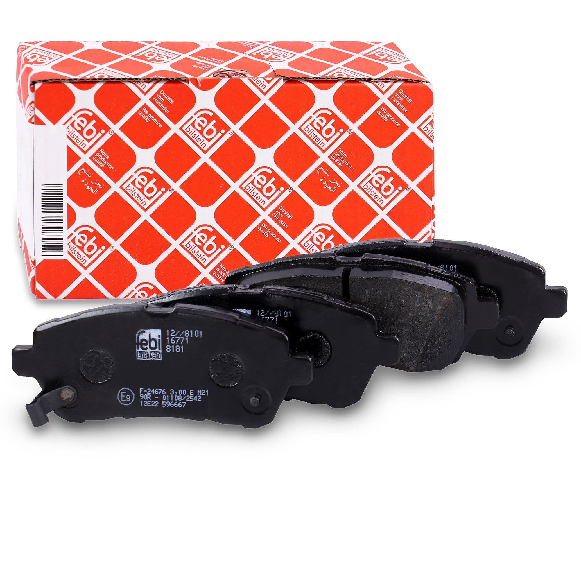 FEBI 16771 BRAKE PAD SET DISC BRAKE Front